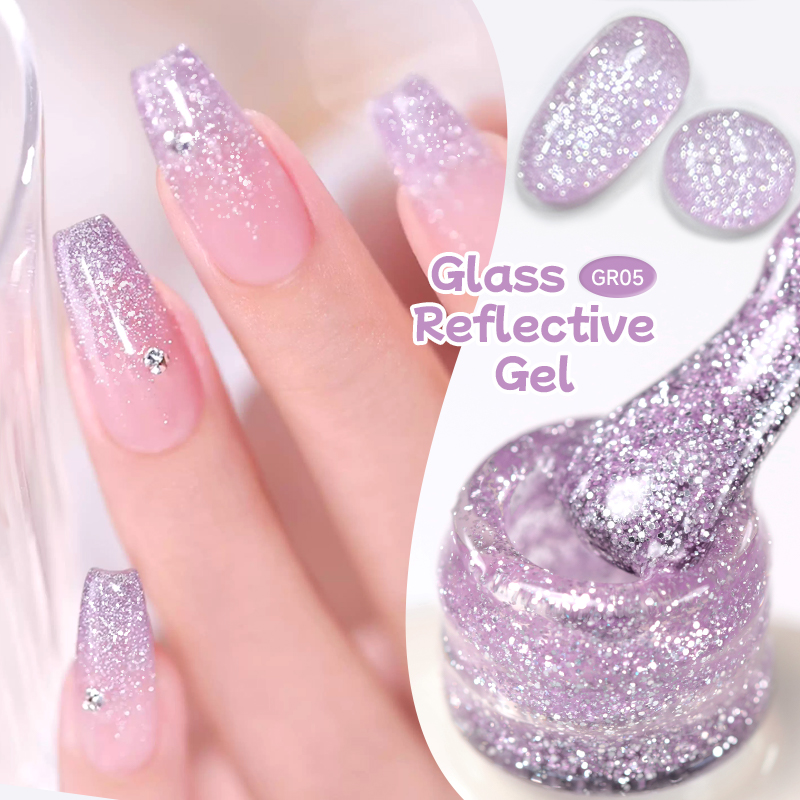 Nail Art Violet - UR SUGAR 15ml Glitter Purple Nail