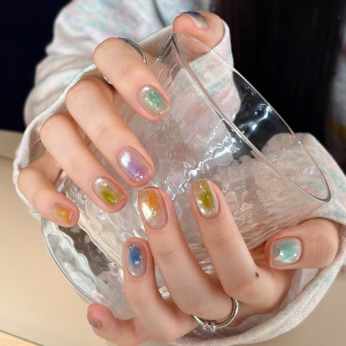 Nail Art Rainbow - SHAKA 1pcs 2026 New Palette Rainbow