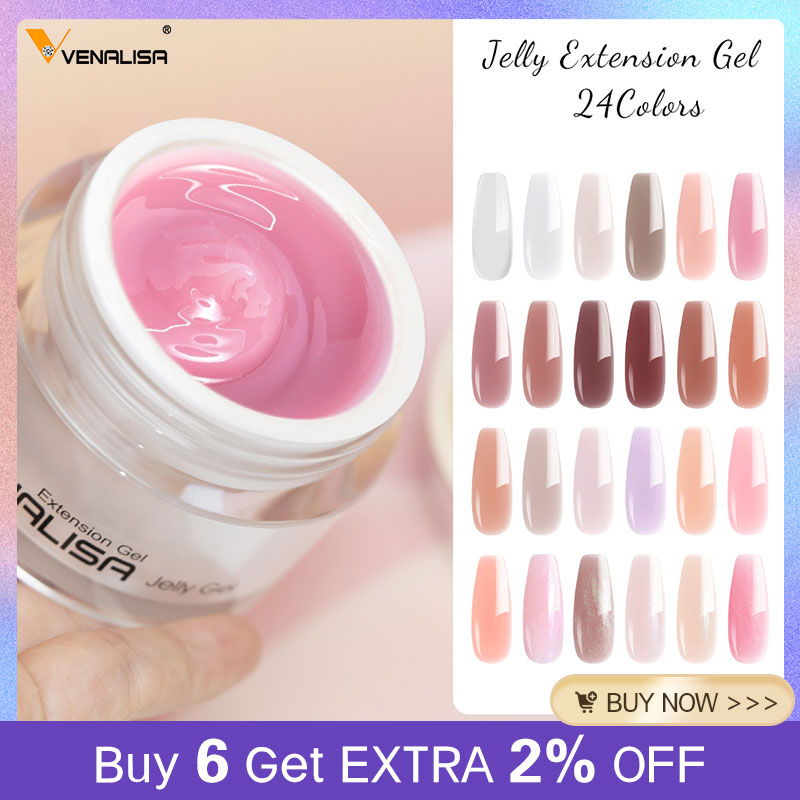 Nail Art Lotso - VENALISA 50ml Jelly Gel Clear Nude