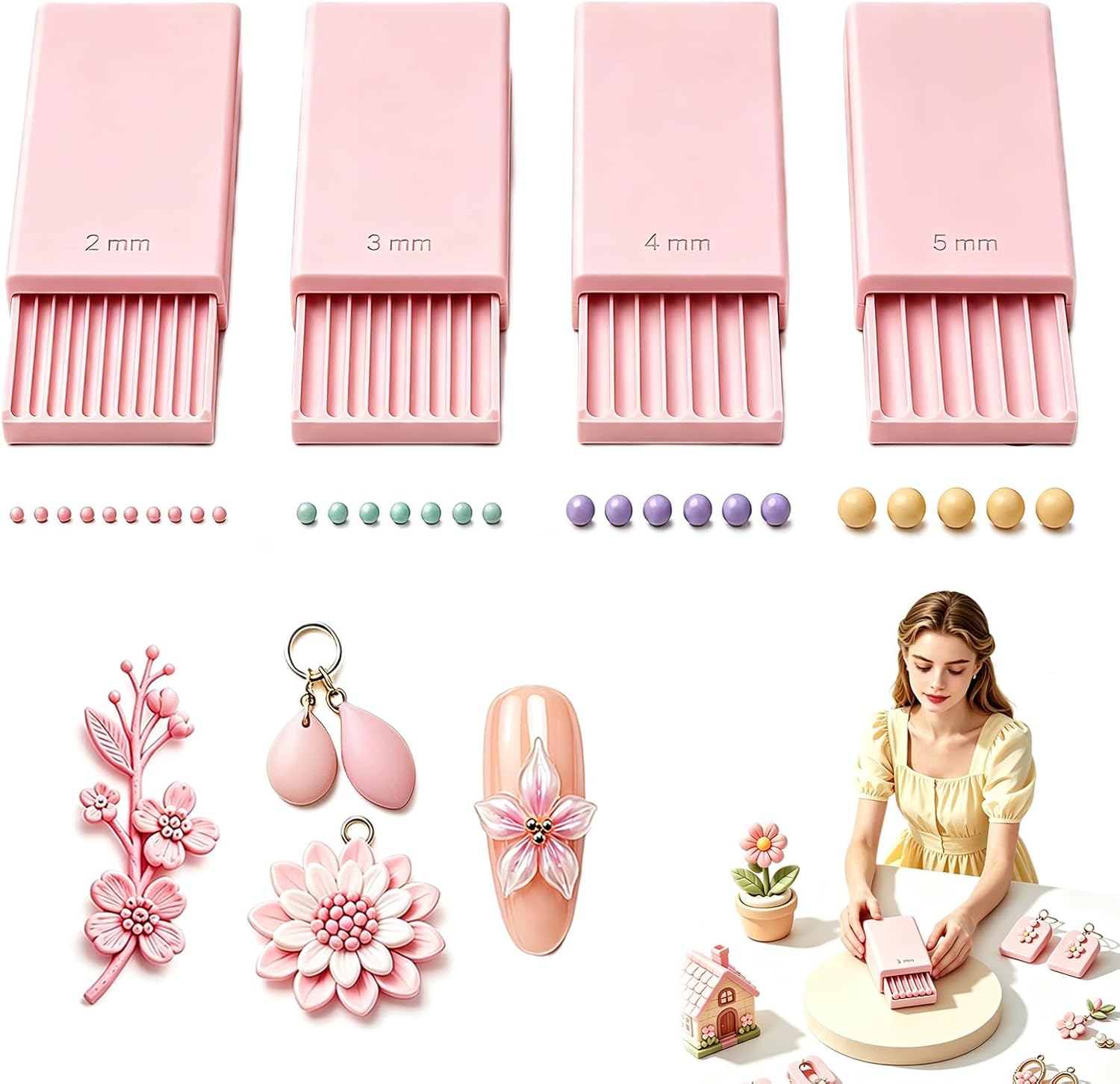 Nail Art Design - 3D Print Clay Gel Ball Maker