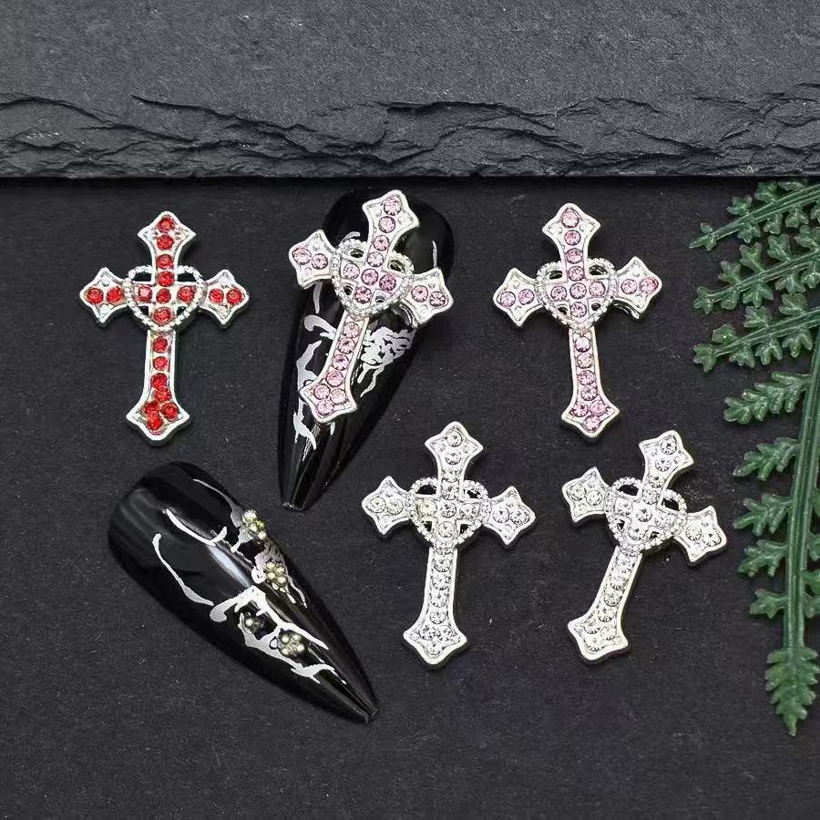 5Pcs XXL Silver Cross Luxury N - огляд і ціна Nail Art Xxl