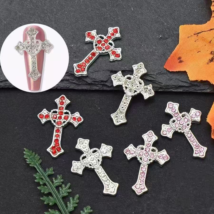 5Pcs XXL Silver Cross Luxury N - огляд і ціна Nail Art Xxl