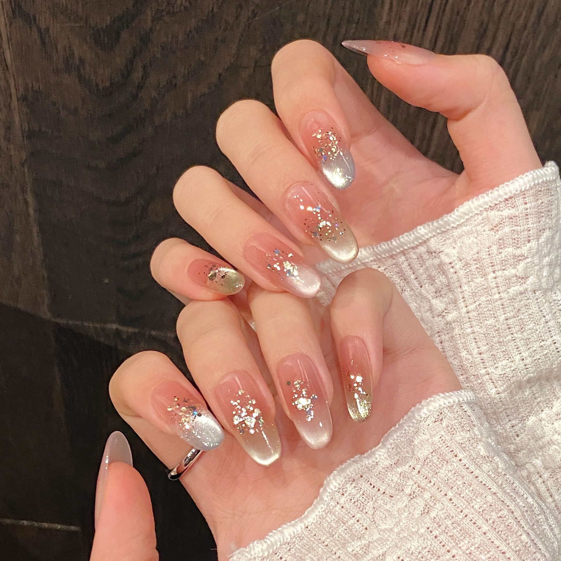 Handmade Press on Nails Rainbo - огляд і ціна Nail Art Design