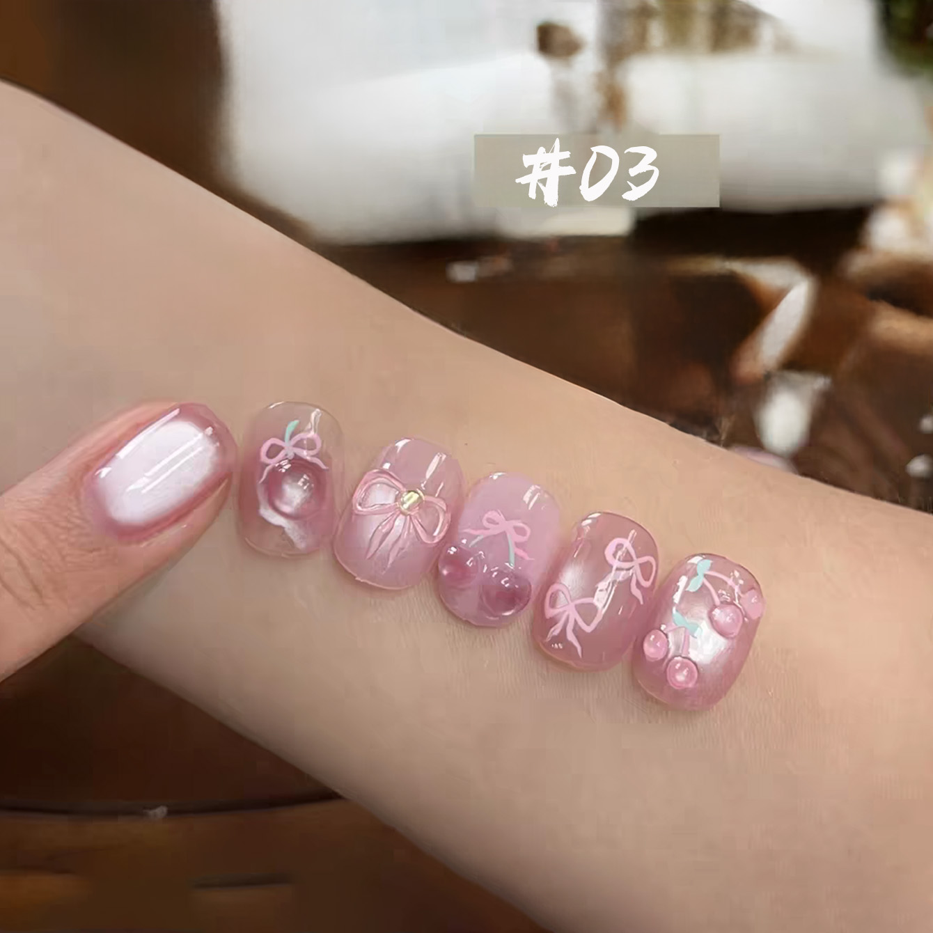 1pcs TC Cloud Forest Pink Cat  - огляд і ціна Nail Art Cat Eye Pink