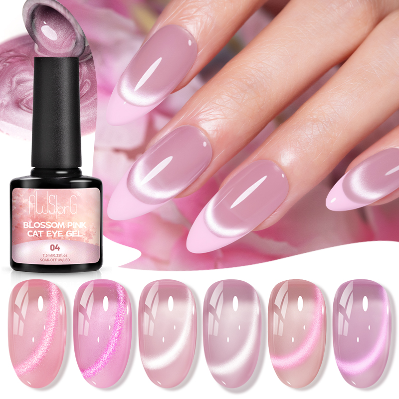 AWStorG 7.5ML Flash Pure Lust  - огляд і ціна Nail Art Cat Eye Pink
