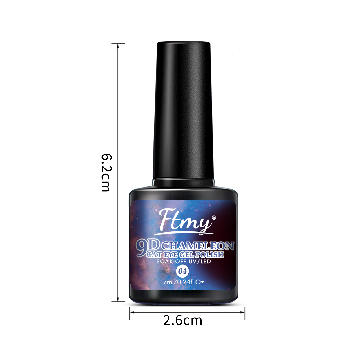 7ml Rainbow Magnetic Nail Gel, - огляд і ціна Nail Art Rainbow