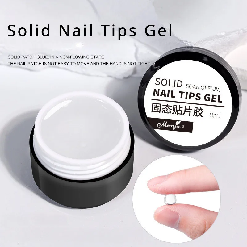 3pcs/set Solid Nail Tips Gel S - огляд і ціна Nail Art Gel Polish