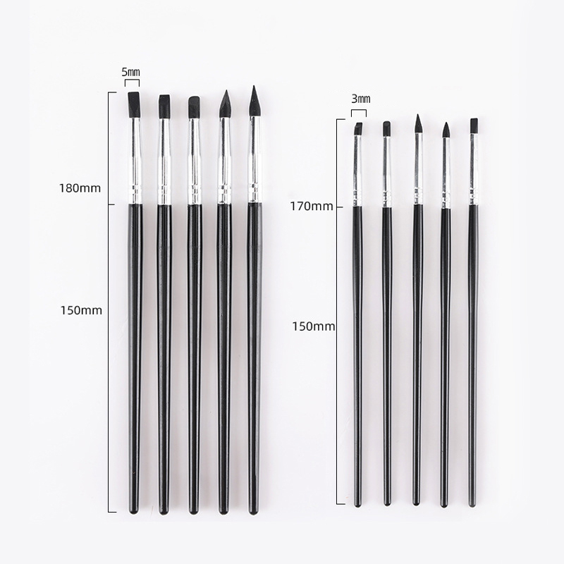 5Pcs Dental Silicone Brush Pen - огляд і ціна Nail Art Simple