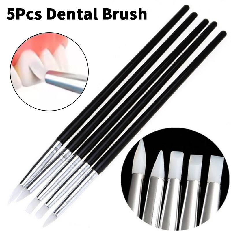 5Pcs Dental Silicone Brush Pen - огляд і ціна Nail Art Simple