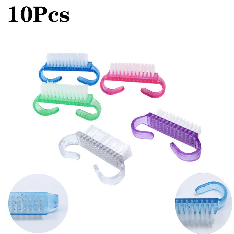 10 Pcs/Lot Cleaning Nail Brush - огляд і ціна Nail Art Lotso