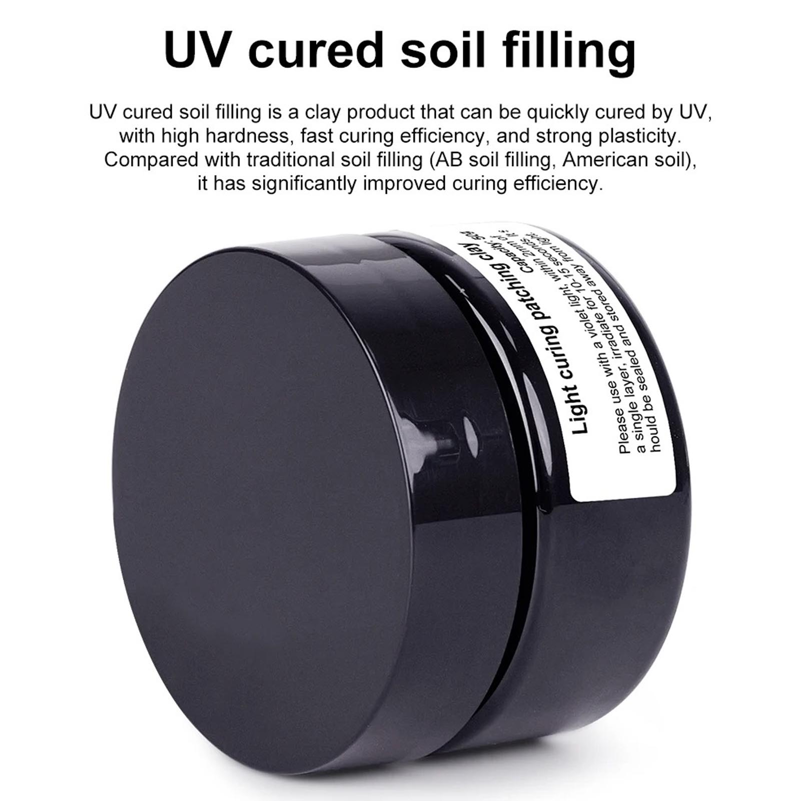 Ultra Violet Curing Putty 50g  - огляд і ціна Nail Art Violet