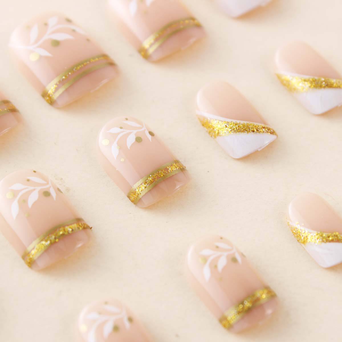 Nude Short Square Press On Nai - огляд і ціна Nail Art Design