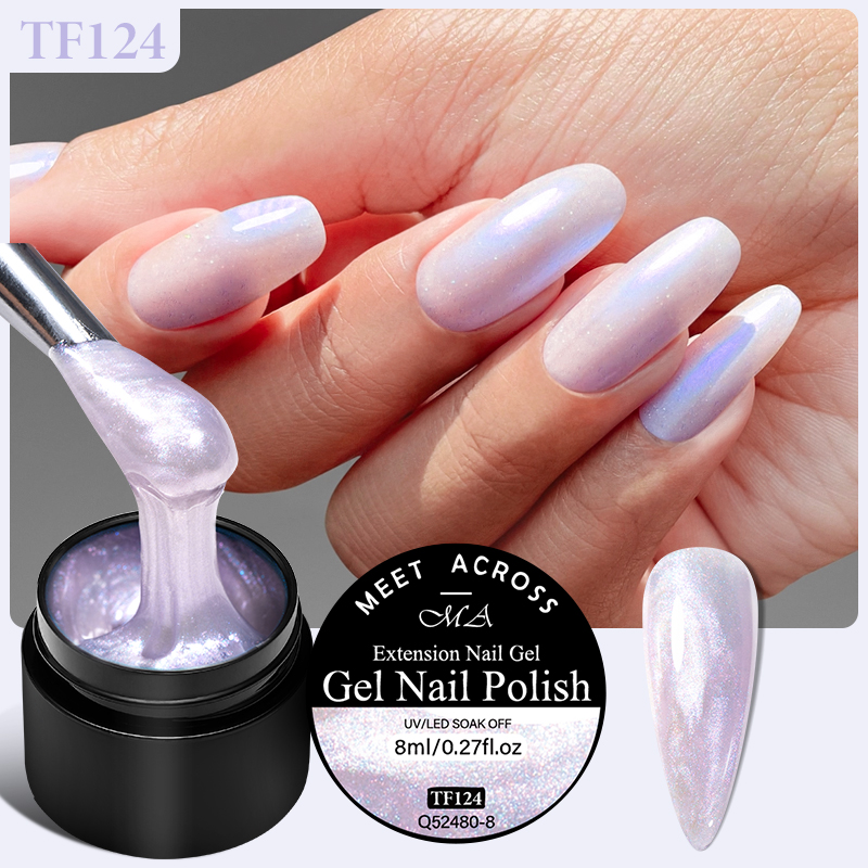 MEET ACROSS 8ml Aurora Extensi - огляд і ціна Nail Art Violet