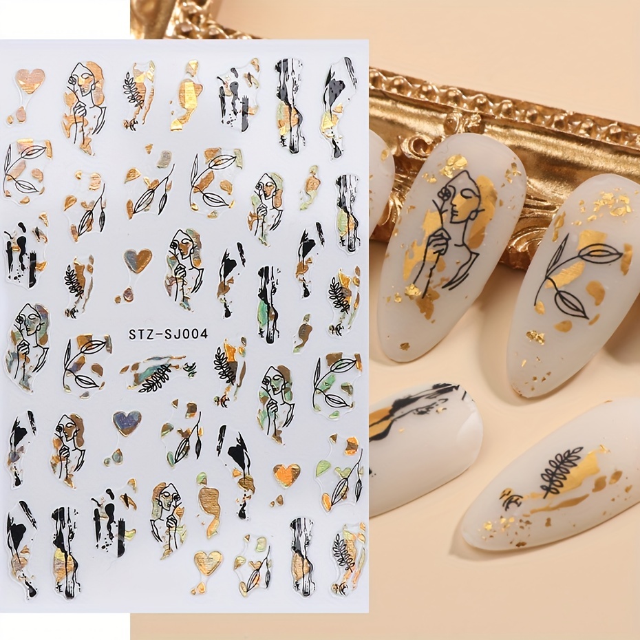 1PC Abstract Geometry Stickers - огляд і ціна Nail Art Gothic