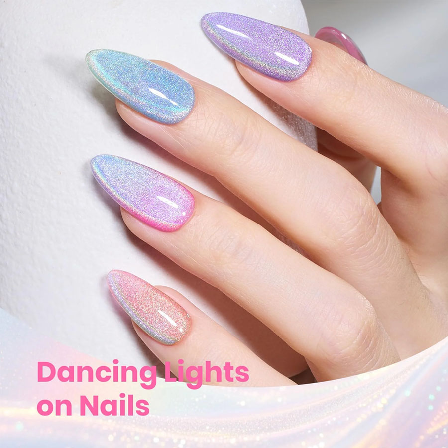 QAZIXU 1/6 Pcs Rainbow Cat Eye - огляд і ціна Nail Art Rainbow