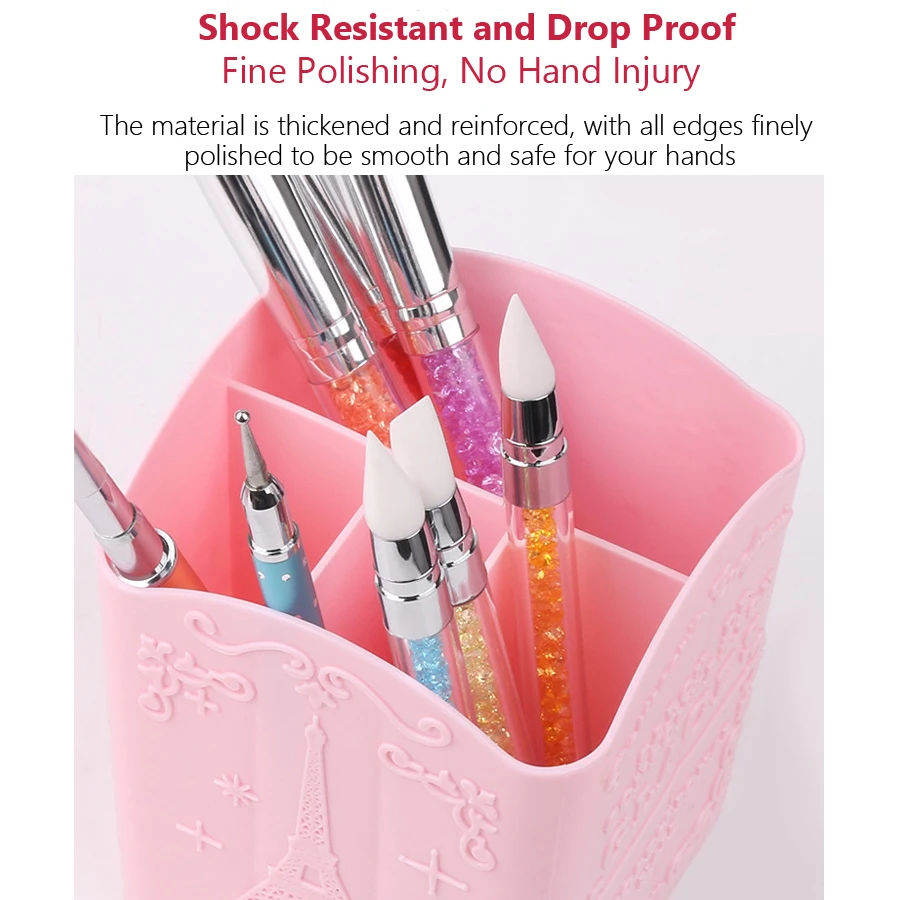 4-Compartment Nail Art Brush H - огляд і ціна Nail Art Simple