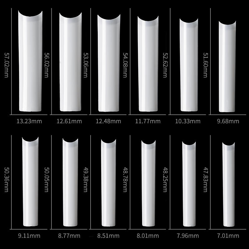 500 Pcs Long Square No C Curve - огляд і ціна Nail Art Xxl