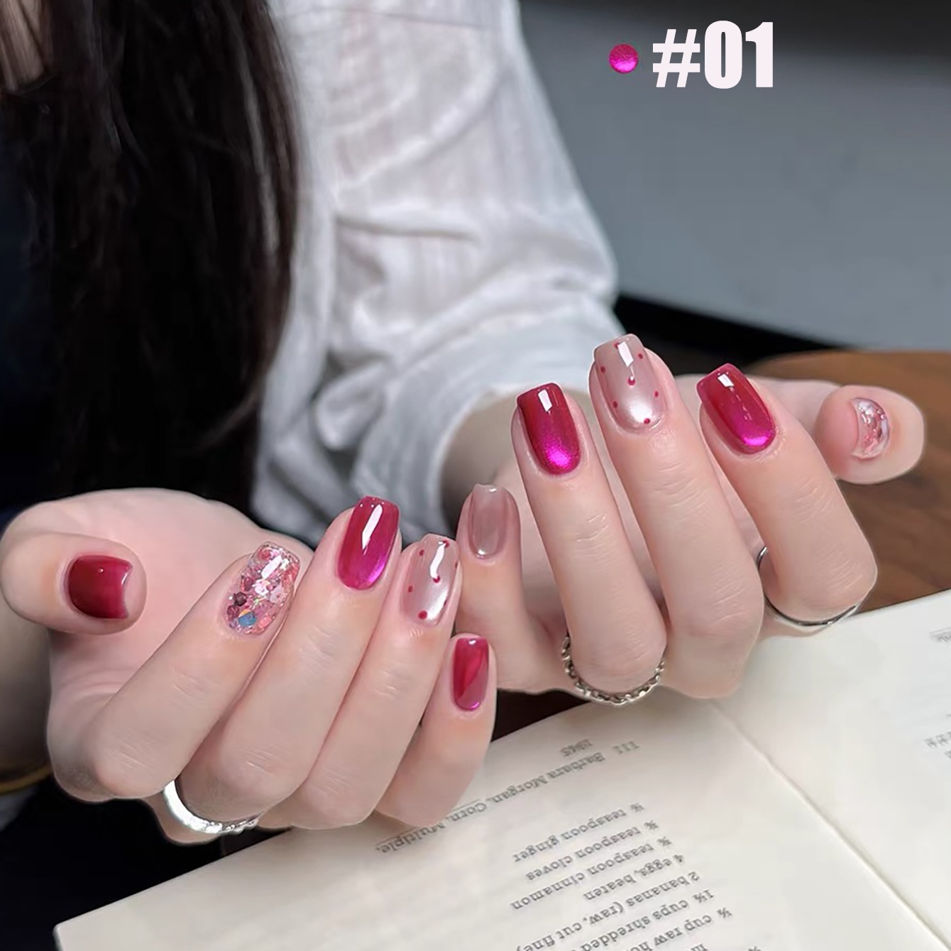 MIANEL Summer 2026 Rose Tone C - огляд і ціна Nail Art Cat Eye Pink