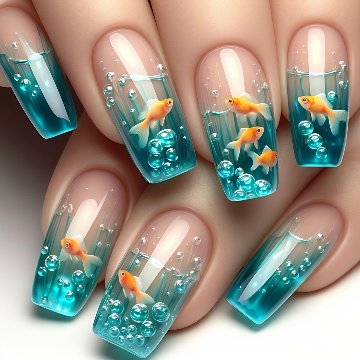 Medium long Square fake nails  - огляд і ціна Nail Art Red