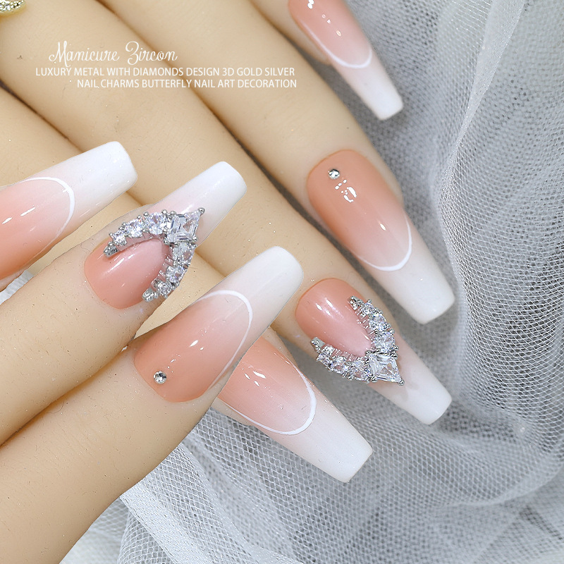 3PCS Luxury Sparkle Full Zirco - огляд і ціна Nail Art Lotso