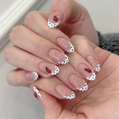 24Pcs Almond False Nails Sets  - огляд і ціна Nail Art Simple