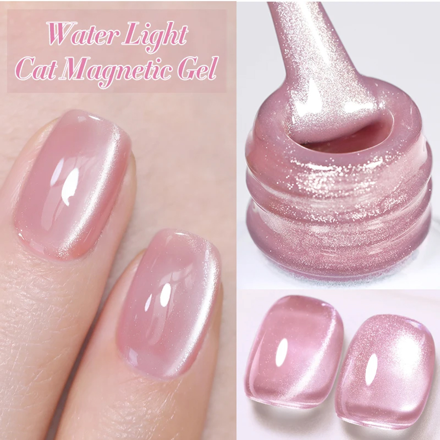 TC 1Pcs Summer New Pink Peach  - огляд і ціна Nail Art Cat Eye Pink