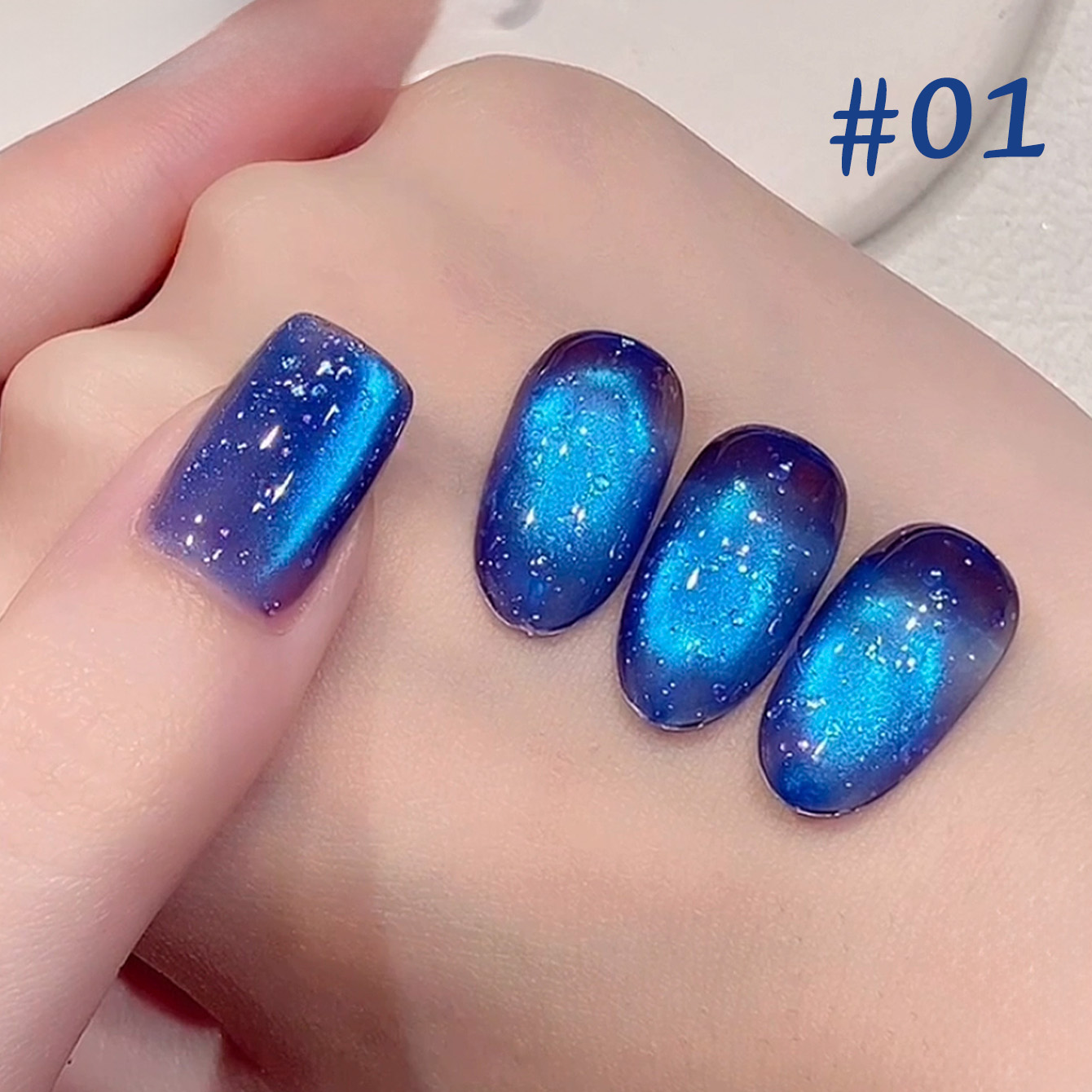 TC 1Pcs Summer New Pink Peach  - огляд і ціна Nail Art Cat Eye Pink