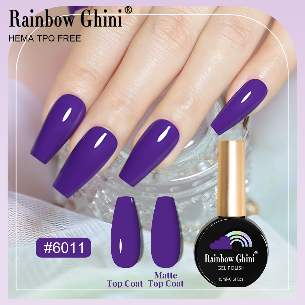 RG 15ml 17 Colors Purple Serie - огляд і ціна Nail Art Rainbow
