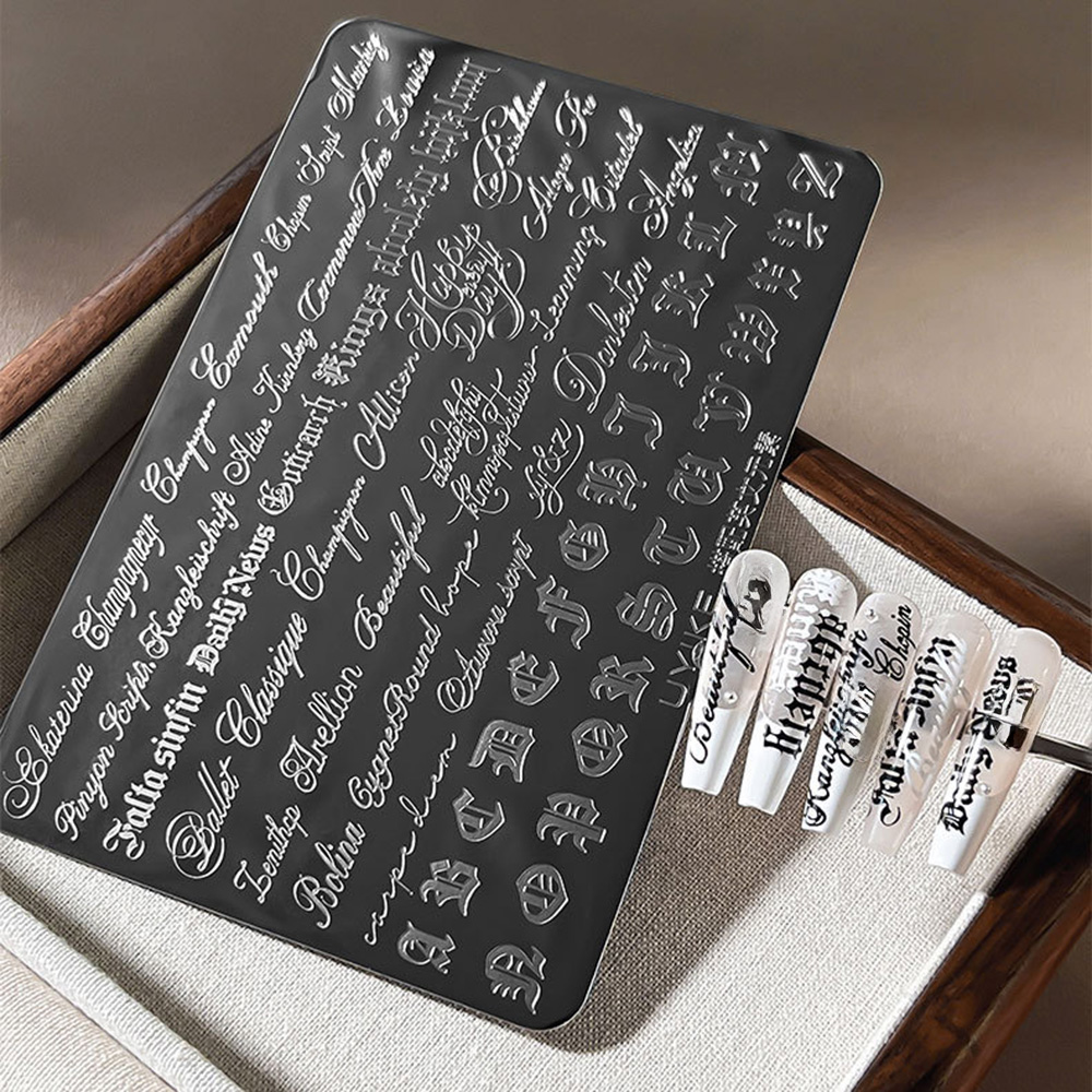 Gothic Cursive Letters Nail Ar - огляд і ціна Nail Art Gothic