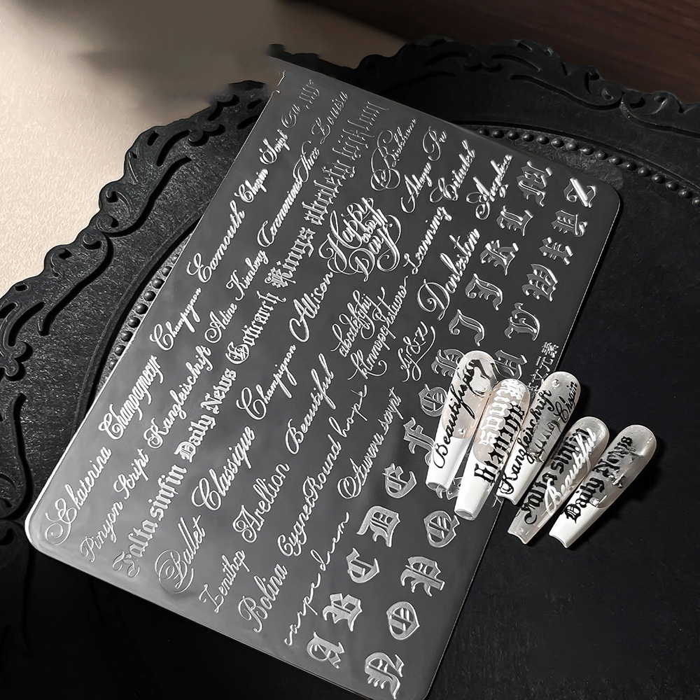 Gothic Cursive Letters Nail Ar - огляд і ціна Nail Art Gothic