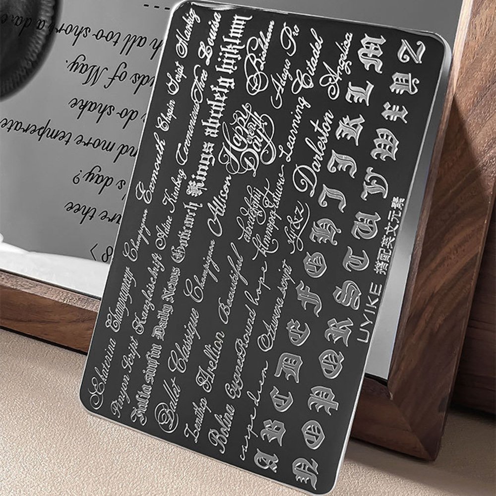 Gothic Cursive Letters Nail Ar - огляд і ціна Nail Art Gothic