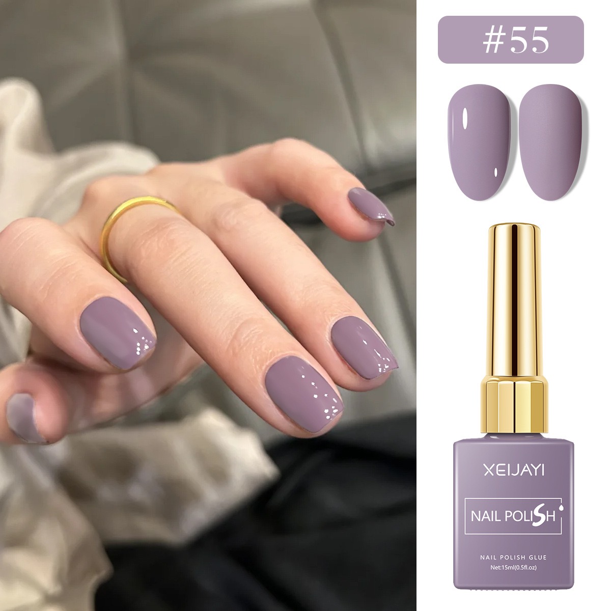 6PCS/SET 15ml Gel Nail Polish  - огляд і ціна Nail Art Violet