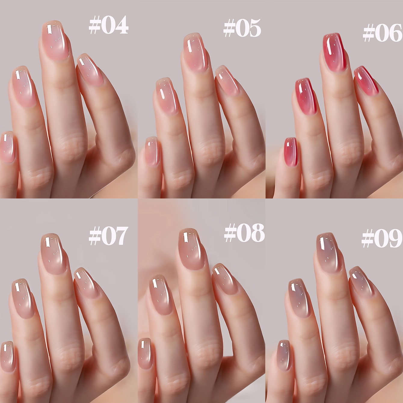 SHAKA 1-12pcs Summer Popular I - огляд і ціна Nail Art Cat Eye Pink