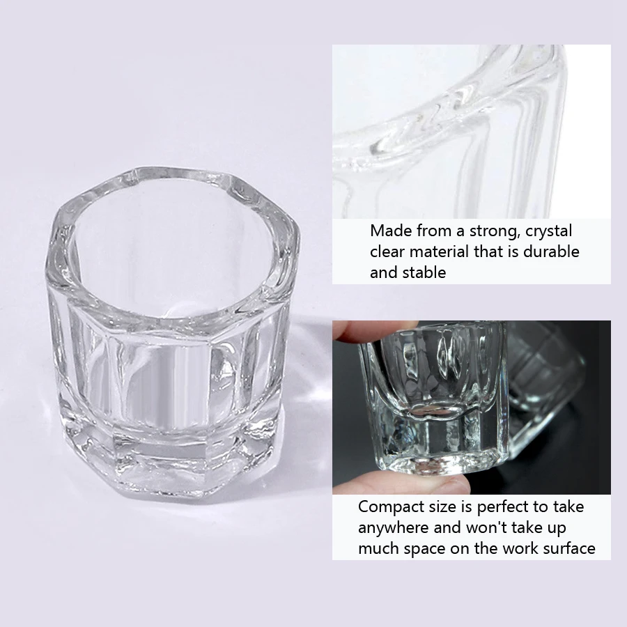 1Pc Mini Crystal Glass, Clear  - огляд і ціна Nail Art Simple