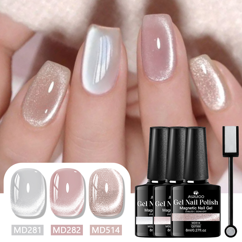 3Pcs Magnetic Gel Nail Polish  - огляд і ціна Nail Art Violet