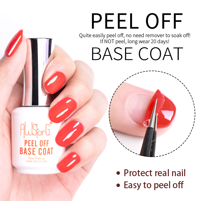 AWStorG 15ML Peel Off Base Coa - огляд і ціна Peel Off Base Coat