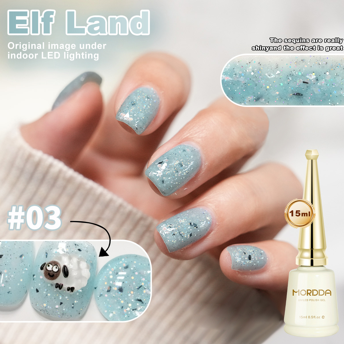 6 Colors 15ml Rainbow Series C - огляд і ціна Nail Art Rainbow