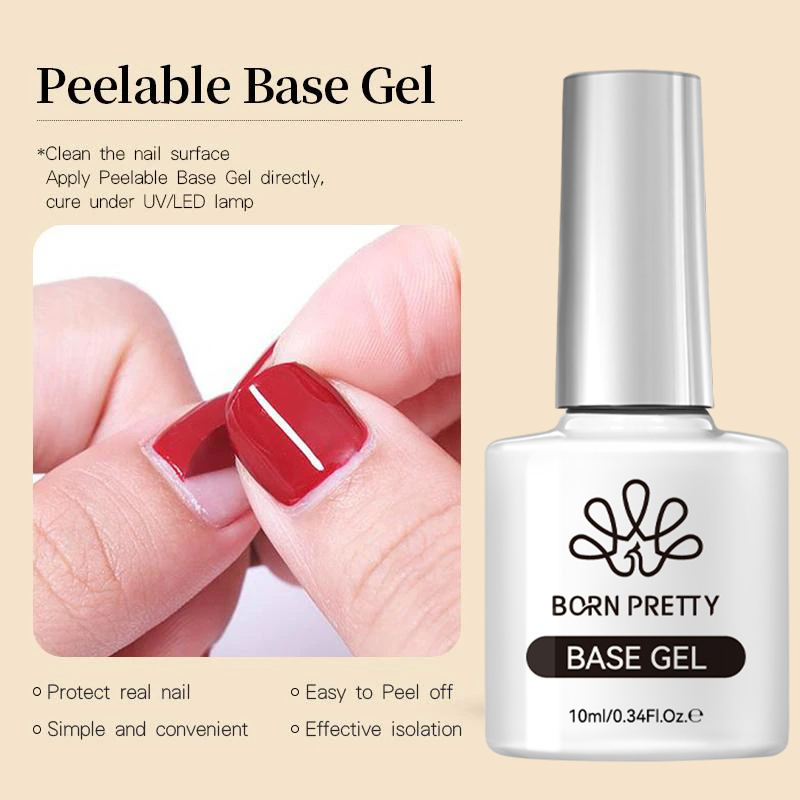 BORN PRETTY Peel Off Base Gel  - огляд і ціна Peel Off Base Coat