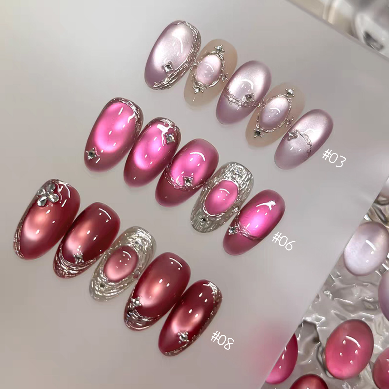 1pcs TC 2026 Summer Popular Ic - огляд і ціна Nail Art Cat Eye Pink