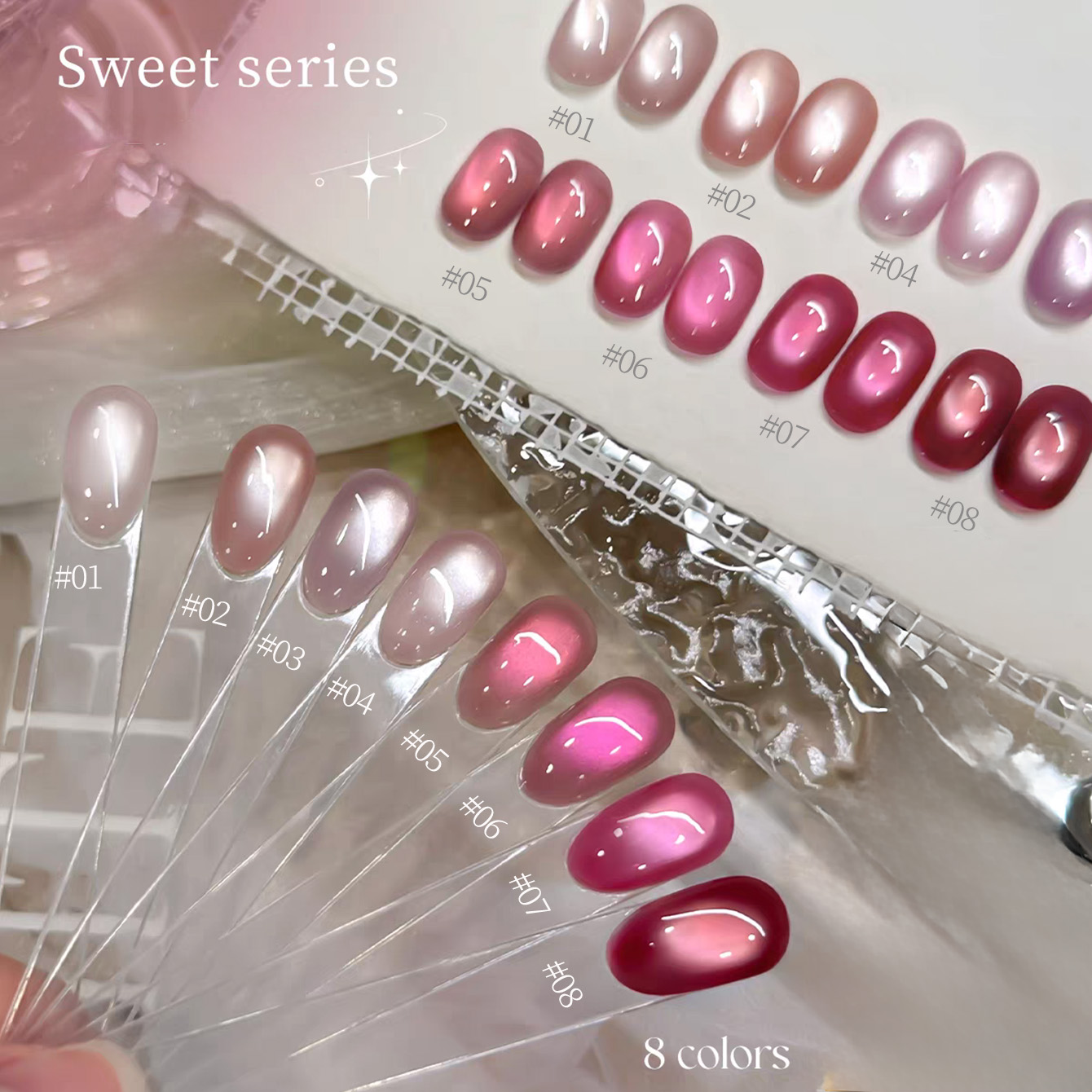 1pcs TC 2026 Summer Popular Ic - огляд і ціна Nail Art Cat Eye Pink