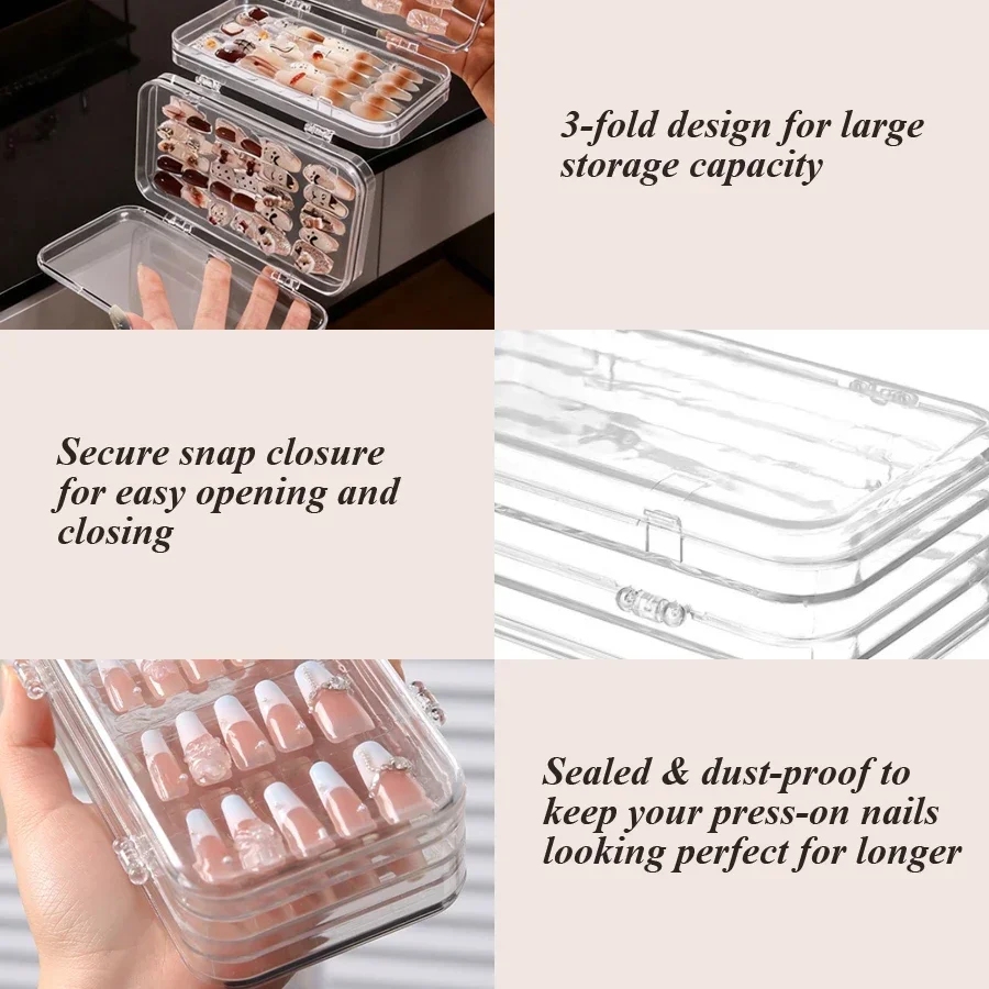 Clear Foldable Press On Nail S - огляд і ціна Nail Art Simple