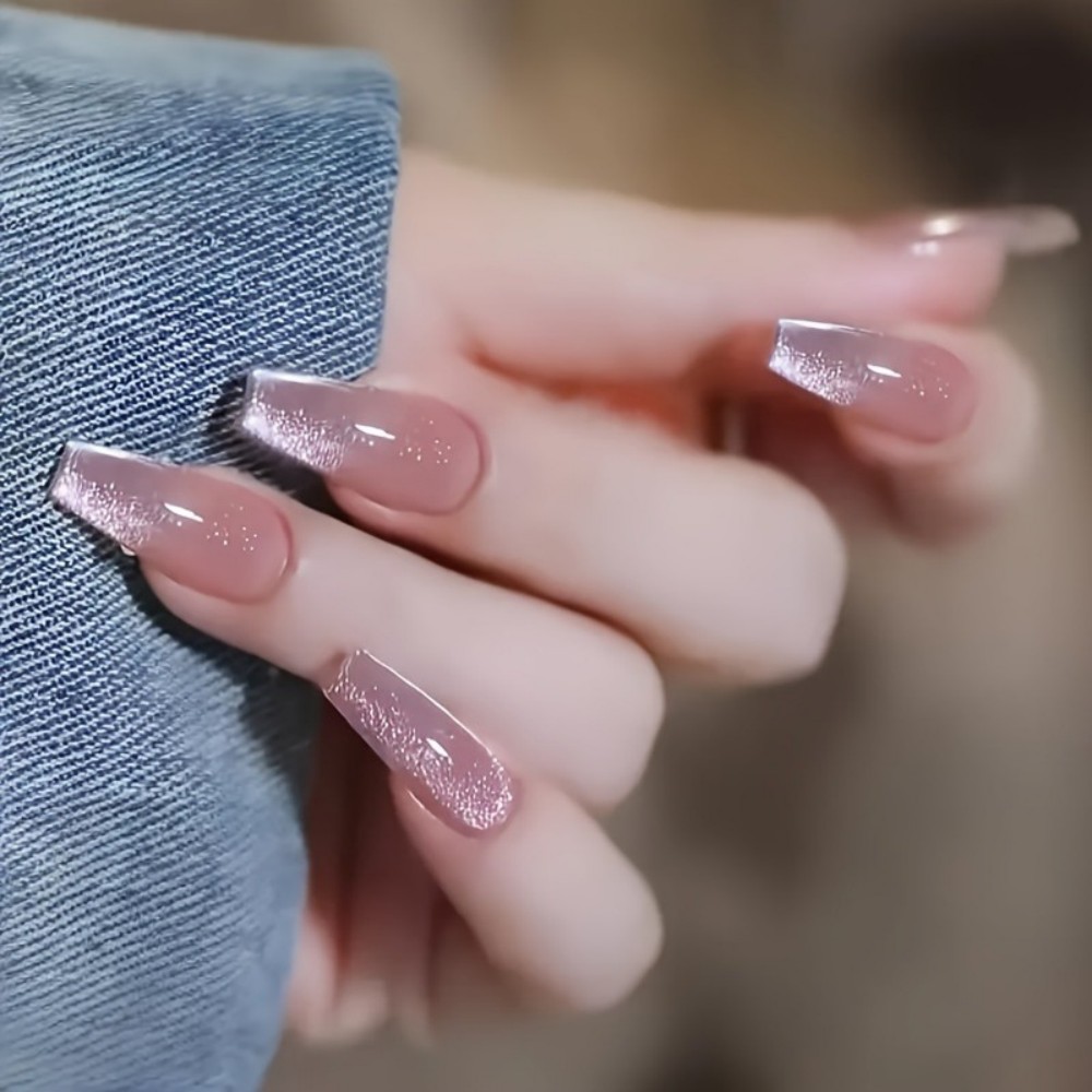 24pcs Sparkling Pink Glitter C - огляд і ціна Nail Art Design