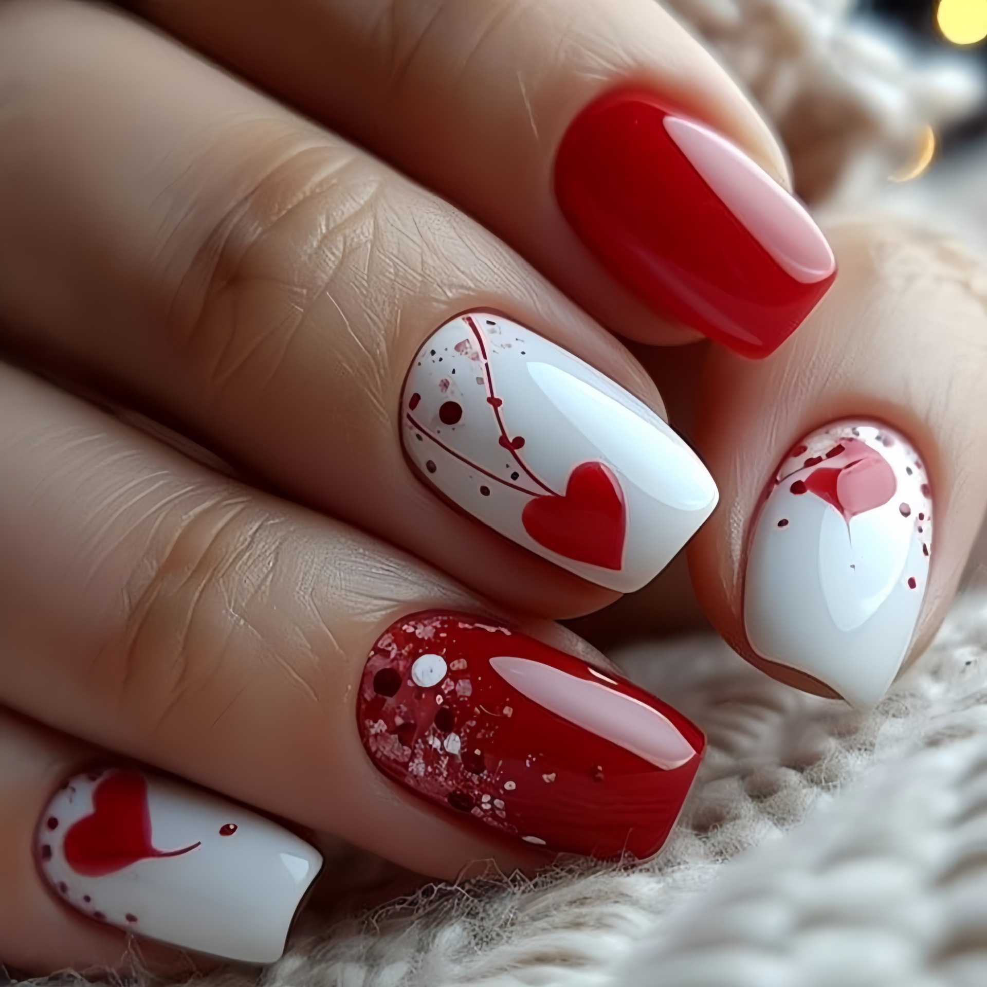 Short Medium fake nails for wo - огляд і ціна Nail Art Red