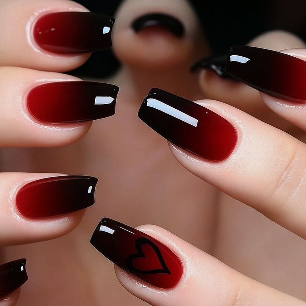 Short Medium fake nails for wo - огляд і ціна Nail Art Red