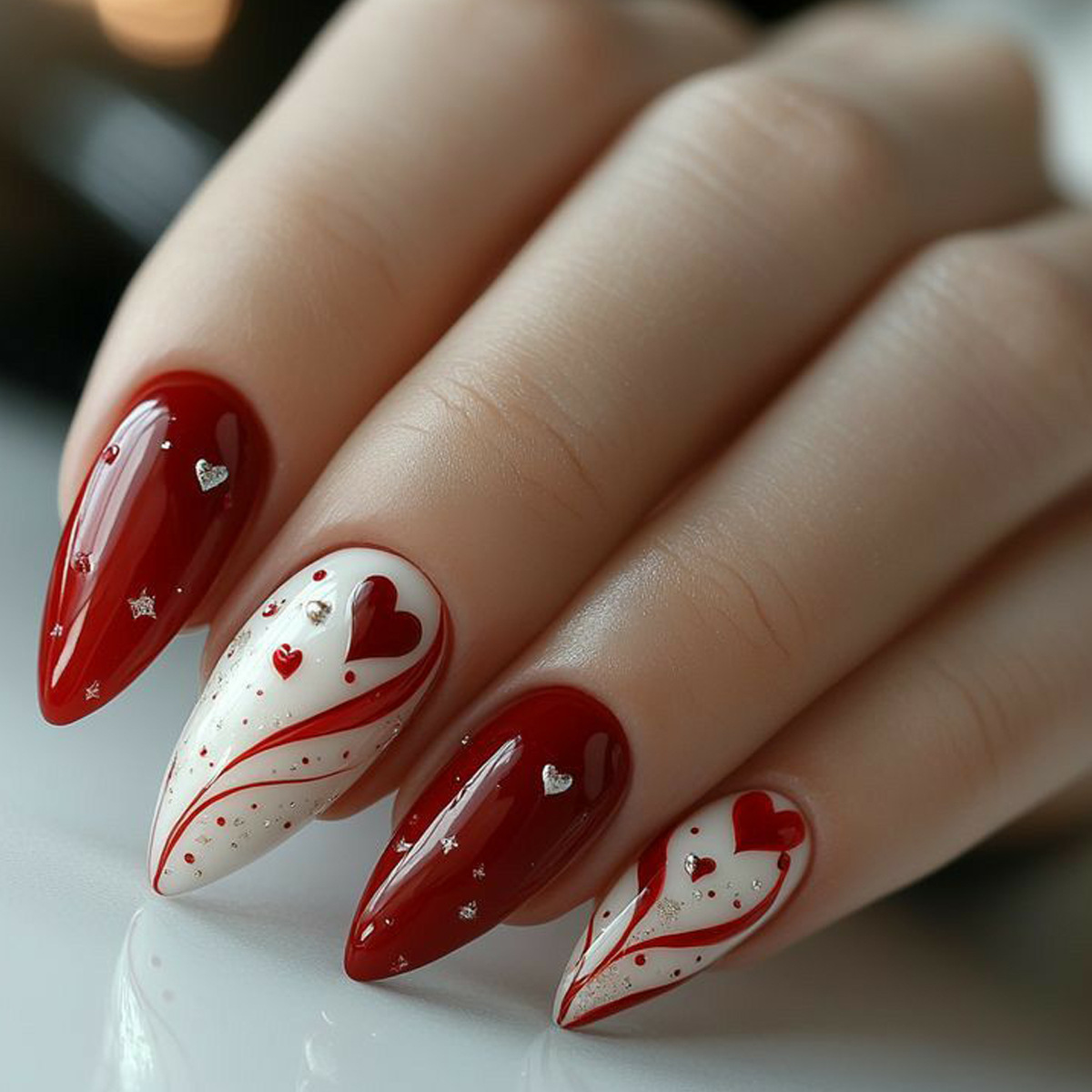 Short Medium fake nails for wo - огляд і ціна Nail Art Red