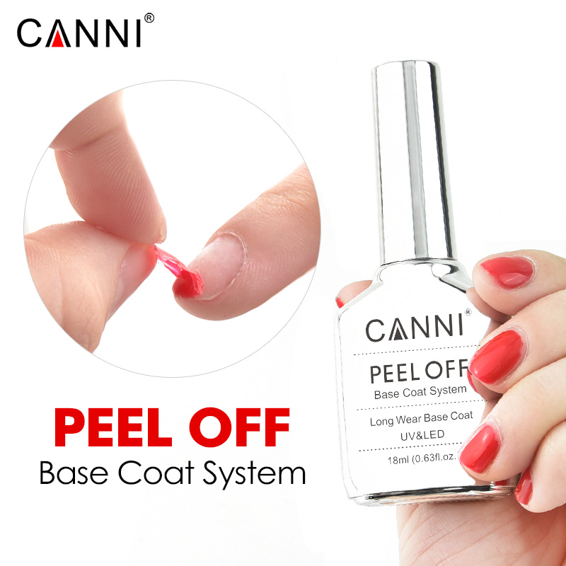 Canni TPO FREE HEMA FREE 18ml  - огляд і ціна Peel Off Base Coat