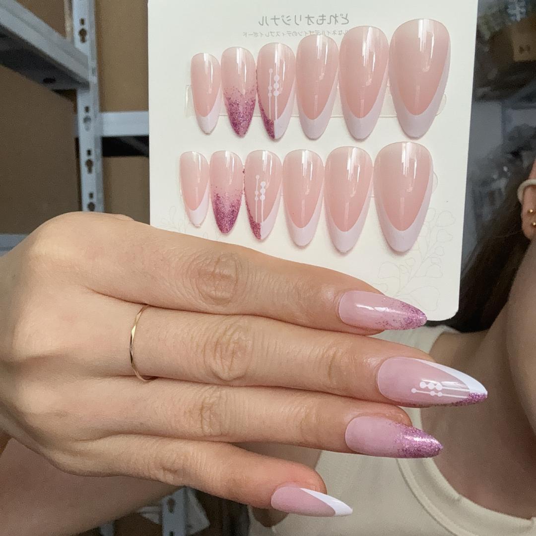 24pcs/box Removable Easy-to-We - огляд і ціна Nail Art Red