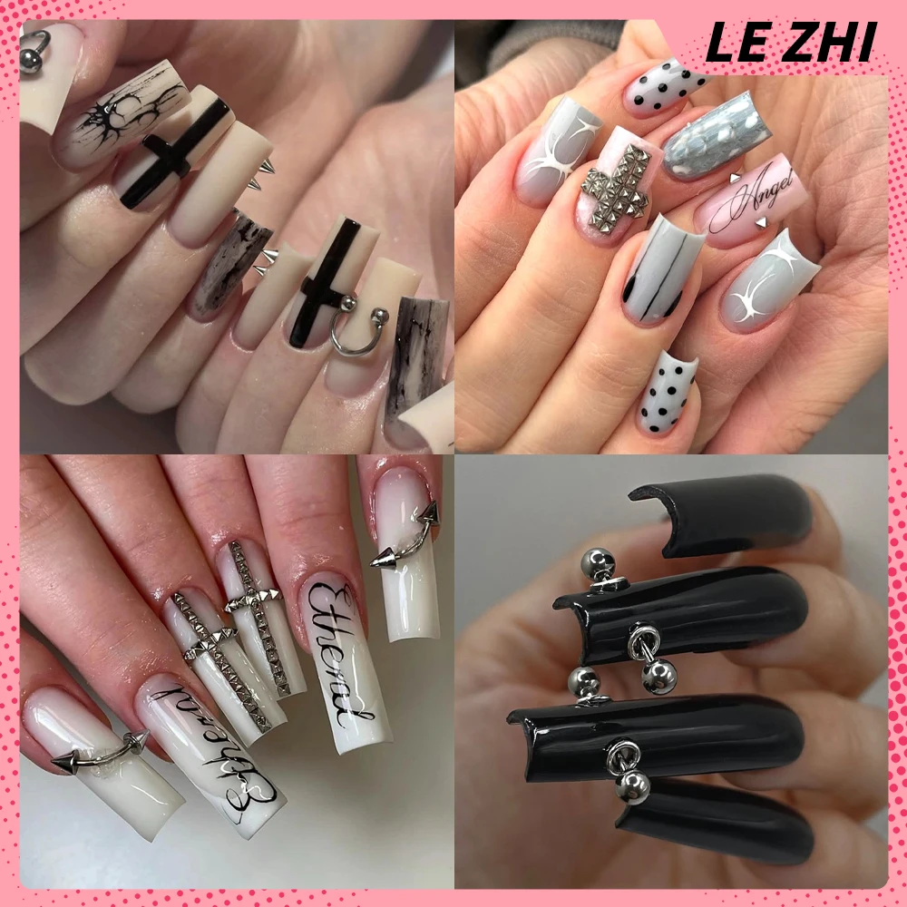 Y2K Spice Girls 10Pcs Handmade - огляд і ціна Nail Art Gothic