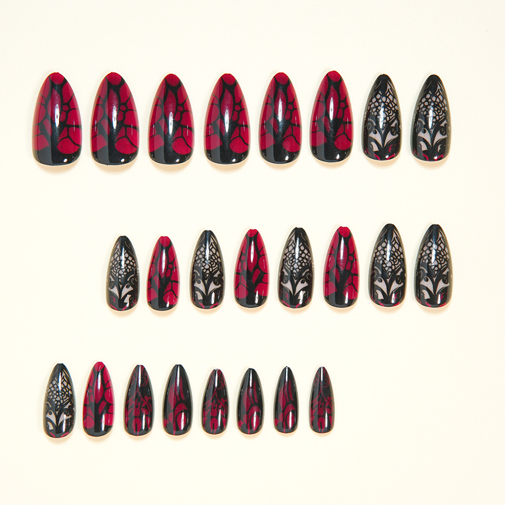 Medium fake nails for women da - огляд і ціна Nail Art Red