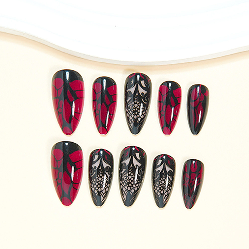 Medium fake nails for women da - огляд і ціна Nail Art Red